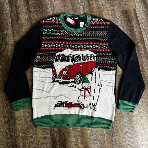 Travis Mathew Christmas Sweater Men's XXL VW bus Pullover - Picture 1 of 4